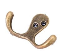 Ganci Appendiabiti 3/4 Pezzi Gancio Appendiabiti Vintage In Rame Massiccio Gancio Doppio Gancio Vintage-3 Pezzi