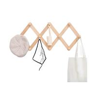 Ganci appendiabiti, Appendiabiti in legno espandibile montato a parete Mensola per cappelli Armadio Gancio a muro Decorazioni per la casa Patere Porte Manteau/Attaccapanni