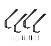 Ganci appendiabiti, gancio a parete, 4x in acciaio stabile Hold 50 lb Gancio doccia, Organizzatore di stoccaggio grucce tuta pesanti, porta tela da bagno chiave per maggio