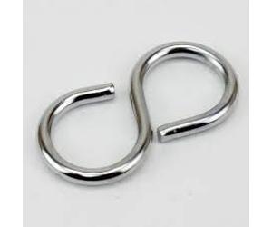 Ganci appendiabiti in acciaio inox, resistenti, lunghezza 8,9 cm, con supporto, 100 kg, confezione da 2