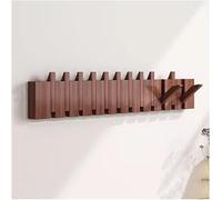 Ganci Appendiabiti in Legno Montaggio A Parete Flip Down Wall Hook Rack pio Style Appendiabiti Hger, Ganci Appendiabiti per Impieghi Gravosi per Cappotti Hging Chiavi Cappe, Brown, 80x3.5x15cm