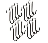 Ganci appendiabiti per porta - Set di 16 ganci per porta rimovibili, senza trapano, senza asciugamani, ghirlanda, vestiti, borse per la spesa, armadi da cucina, camera da letto