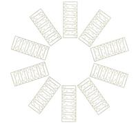 Ganci Appendini per Ornamenti Natalizi a S, Decorazione Oro | Plastica, Installazione Semplice e Uso Versatile, per Alberi e Addobbi in Uffici o Centri Commerciali