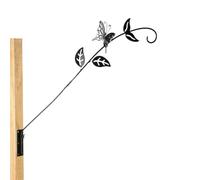 Ganci Appendivasi Per Ringhiera Terrazza Farfalla da Parete in Metallo | Gancio portamangiatoia e cestino portafiori Patio Casa Portico Giardino Prato Cortile Balcone Esterno