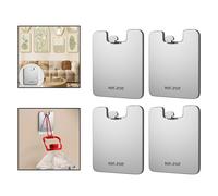 Ganci Argento Compatti per Utensili Cucina e Orologi Installazione Senza Traccia