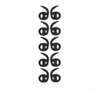 Ganci Auricolari Compatibili con per samsung per galaxy Buds 4 Pro - 5 Paia Coperture Sicure in Silicone Morbido - Design Ergonomico per Allenamento Intenso e Running - Antiurto e Stabili(Black)