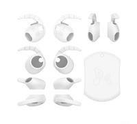 Ganci auricolari E43 in silicone per Samsung Galaxy Buds 4 (versione 2026), tappi per le orecchie antiscivolo, in morbido silicone, impugnature per auricolari da corsa, accessori sportivi (bianco)