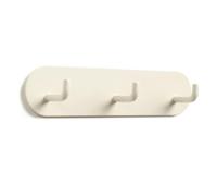 Ganci autoadesivi a parete in ferro a parete montata a chiave grana forte supporto adesivo per il bagno del bagno di casa ganci 3 ganci (Crema)