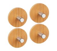 Ganci autoadesivi Appendini in bambù Antiscivolo Facile installazione 4 pz.