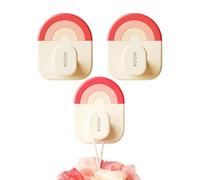 Ganci autoadesivi da parete, 3 pezzi, per grucce, bagno, doccia, porta, soffitto, cucina, cappotto, chiavi, finestre, dormitori, armadi, asciugamani, vestiti, Ru