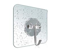Ganci autoadesivi da parete, riutilizzabili, antiscivolo, non lasciano traccia, ganci adesivi per cucina, bagno, vestiti, ufficio, soffitto, confezione da 30