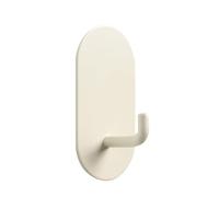 Ganci autoadesivi montati a parete punzone a gancio singolo di ferro impermeabile per l'organizzatore di asciugamano da bagno in cucina organizzatore arrugginito con (Crema)