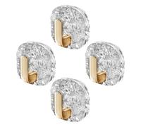 Ganci autoadesivi per asciugamani da bagno, 4 pezzi, impermeabili, da parete, con struttura a onde d'acqua, per bagno, doccia, porta, vestiti, cappotti, portafogli, chiavi
