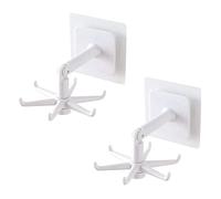 Ganci autoadesivi rotanti a 360° per parete, porta, armadio, cucina, bagno, camera da letto