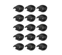 Ganci autoadesivi senza tracce per cappelli, 15 pezzi, ganci da parete senza punzonatura per riporre in casa organizzata, ganci multifunzionali in ABS per cappelli, borse e accessori, nero