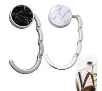 Ganci Borsa da Tavolo, Gancio Portaborse Pieghevole Antiscivolo, 2 Pezzi, Marmo Porta Borse da Tavolo, Gancio Porta Borsa da Tavolo, Appendi Borsa Tascabili, Per Donne, Ragazza, borsa