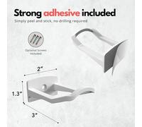 Ganci cappello cowboy tesa larga per decorazione casa 3 pollici curva estesa