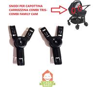Ganci Cappottina Carrozzina Cam Combi Tris Family Coppia Ricambio
