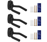 Ganci Chitarra da Parete 3 Pezzi Supporto Muro Appendi Chitarra Elettrica Basso