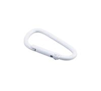 ganci con chiusura a scatto, 5-20 pezzi/set moschettone in lega di alluminio fibbia attrezzatura da campeggio zaino bottiglia d'acqua appesa gancio a scatto portachiavi(White,4.5cm 20PCS)