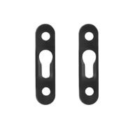 Ganci con struttura in metallo for piatti for appendere quadri in ferro argentato da 2 pezzi(Black 9x37mm 2pcs)