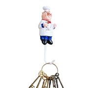 Ganci da cucina dello chef - decorazione da parete da francese, simpatici ganci indipendenti | Set di ganci per uso domestico adesivo per la conservazione della cucina, supporto da parete per