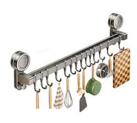 Ganci Da Cucina Per Utensili - Rack Da Sospensione Per Utensili Da Cucina | Supporto Da Parete Per Rack Per Utensili Da Cucina | Supporto Per Utensili Con Ganci Senza Supporto Di Foratura Solut