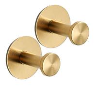 Ganci da doccia per asciugamani da parete in luffa, vestiti, cappotti | Gancio per cappello in acciaio inox per utensili da cucina, vestiti, cappotti, borse, organizer per casa, bagno, ingresso