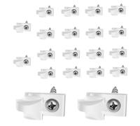Ganci da Esterno per Luci a Stringa 20 Pezzi Clip Antiruggine Lampade | con ganci a vite per luci da terrazza Patio Cortile Giardino Casa Ufficio Studio Mangiatoia Trave Legno Corda Cavo