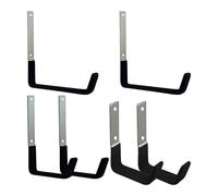 Ganci da garage, 6 pezzi, resistenti alla ruggine, ganci da parete per capannoni, garage, per scala, bici, soffiatore, motosega, pala, prato, sedia, officina, capannone, cantina