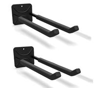 Ganci da garage da 30,5 cm, resistenti, organizer per montaggio a parete, per appendere la scala degli pneumatici dell'auto, pala, attrezzi da giardino (nero)
