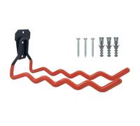 Ganci da garage resistenti - 30,5 cm in acciaio da parete per scale e tubi | Gancio da parete in acciaio da 30,5 cm con design antiscivolo a onde per scale, corde, tubi, scooter e strumenti in garage