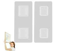 Ganci da parete a doppia faccia - Ganci adesivi trasparenti durevoli, design adesivo impermeabile, presa forte, nessuna perforazione richiesta | Self per pareti, cucina, bagno, ufficio, organizzazione