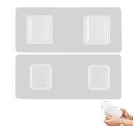 Ganci da parete a doppia faccia - ganci da parete adesivi riutilizzabili, collant solidi da appendere | di fibbia senza foro per appendere durevole, parete di s