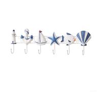 Ganci da parete a tema per cappelli con materiale in resina e nastro rimovibile per l'installazione di danni in ingressi, bagni e camere da letto (il nuovo collegamento a 6 maglie)