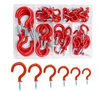 Ganci da parete a vite, gancio da soffitto a vite nella - robusto appendiabiti per interni ed esterni, bagno, giardino, lanterna, campanello, piante, corona, armadio