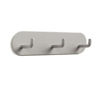 Ganci da parete auto adesivi forti ganci multi -scopo in ferro adesivo per il corridoio della cucina da bagno 3 ganci durevoli salva (Grigio caldo)