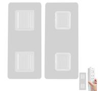 Ganci da parete bifacciali - Gancio impermeabile, forte linguetta senza cuciture, soluzione invisibile per montaggio a parete per porta in vetro di casa e ufficio, chiusura versatile per riporre
