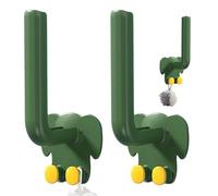 Ganci da parete con animali, ganci per cappotto animale - Set di appendiabiti per zaino elefante da 2 - Utensili da cucina a parete con gancio per doccia multiuso multipli per WC