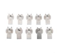 Ganci da parete in metallo resistenti per appendere immagini, senza bisogno di attrezzi, ancoraggi per cartongesso, reggono 18,1 kg, decorazione per casa, ufficio rgento, 10 pezzi (10 pezzi)