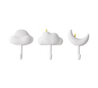 Ganci da Parete Ingresso Set 3pz PVC Gomma Morbida Decorativi Portasciugamani Ch