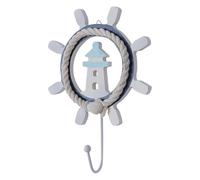 Ganci da parete nautici, ganci per teli mare | Ganci da parete costieri Porta asciugamani costieri rustici | Appendiabiti Costiero a Tema Mediterraneo, Decorativi da Parete per Cappotti, Grembiu