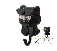 Ganci da parete per chiavi per animali domestici - Appendiabiti a forma di gatto, design per occhiali da sole impermeabili | Organizzatore a parete senza perforazione, decorazione per la casa, accesso