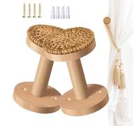 Ganci da parete per tende | Ganci da parete intrecciati a mano per tende | 2 fermatenda, per camera da letto, casa, sala da pranzo, bagno, balcone, caffetteria, ufficio, hotel