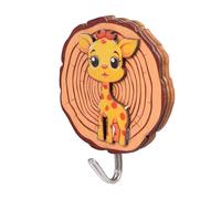 Ganci Da Parete Rimovibili | Ganci Per Asciugamani Con Animali Dei Cartoni Animati | Gancio Appendiabiti In Legno Per Animali - Appendiabiti Adesivo Supporto Adesivo Appendiabit Decorazione Da Parete