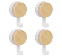 Ganci da parete senza fori, 4 pezzi, con retro autoadesivo, per riporre asciugamani, cappelli, chiavi, borse, in più spazi interni, inclusi i bagni