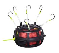 Ganci da pesca, gabbia per esche come trappola per ami alla trota durante la pesca, montaggio a pavimento invertito per la pesca in laghi, fiumi, acqua dolce e acqua salata su pesci e crappie