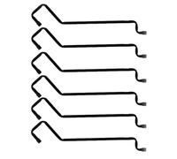 Ganci Da Ponte Per Ringhiera | Ganci Per Fioriera Da 6 Pezzi - Supporto Per Piattaforma Per Mangiatoia Per Da 24,5x5,1 Cm, Staffe Per Appendere All'aperto Senza Sforzo | Per Patio Esterno Balc