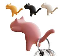 Ganci da Scrivania | Gancio da Tavolo Design Gatto,Organizzatore Adesivo Design Gatto 4 Pezzi Gancio Rimovibile Per Borsa Cucina Cablaggio Armadio Cavi Cordone Esterno