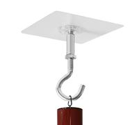 Ganci da soffitto - 3 ganci adesivi da soffitto | ganci da parete rimovibili | adesivo resistente impermeabile per porte di armadi e docce | design senza fori per una facile installazione